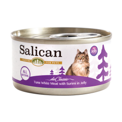 Salican 挪威森林- 白肉吞拿魚蟹柳貓用罐頭(啫喱)