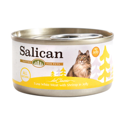 Salican 挪威森林- 白肉吞拿魚鮮蝦貓用罐頭(啫喱)