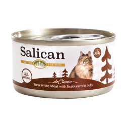 Salican 挪威森林- 白肉吞拿魚鯛魚貓用罐頭(啫喱)