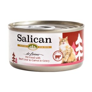 Salican 挪威森林- 牛肝紅蘿蔔貓用罐頭(肉汁)