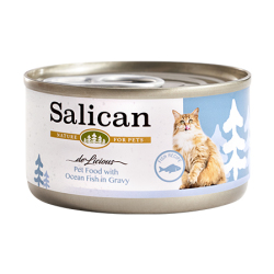 Salican 挪威森林-海洋魚貓用罐頭(肉汁)