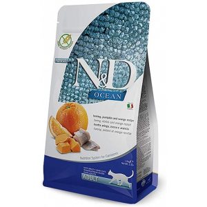 Farmina N&D 法米納-魚肉&香橙味-成貓專用